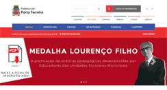Desktop Screenshot of portoferreira.com.br